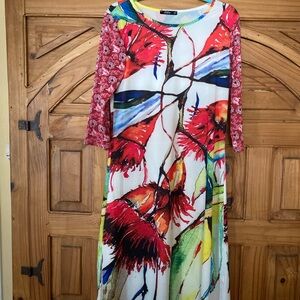 Colorful Floral Women's Dress